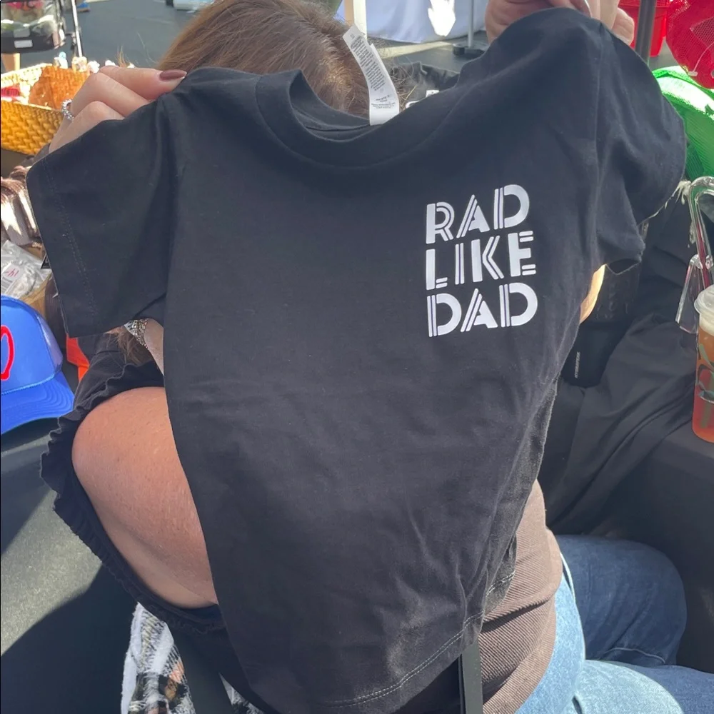 Rad Like Dad Black Kids Graphic Tee